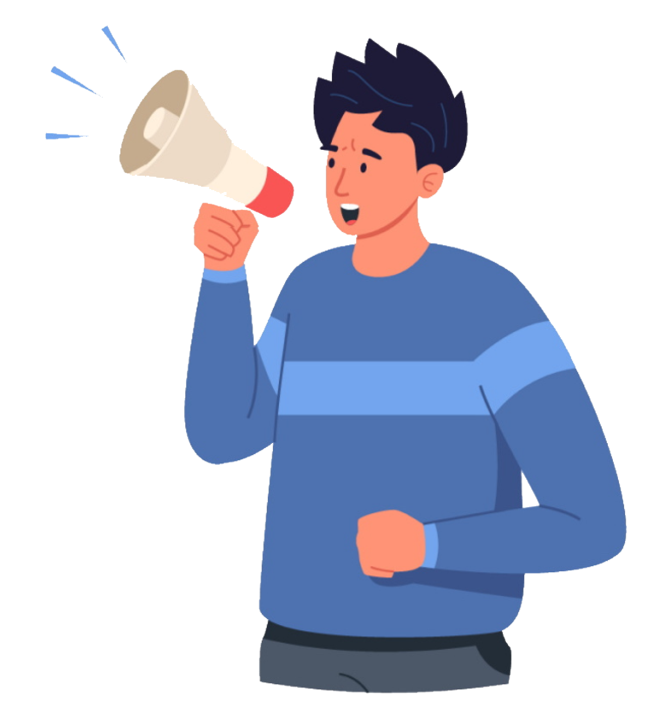vector stock image of Protestor activist style