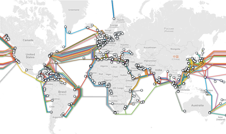 internet underseas cables 2000s