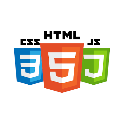 logos for html css and js